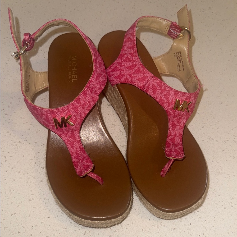 Michael Kors Vibrant Pink Sandals